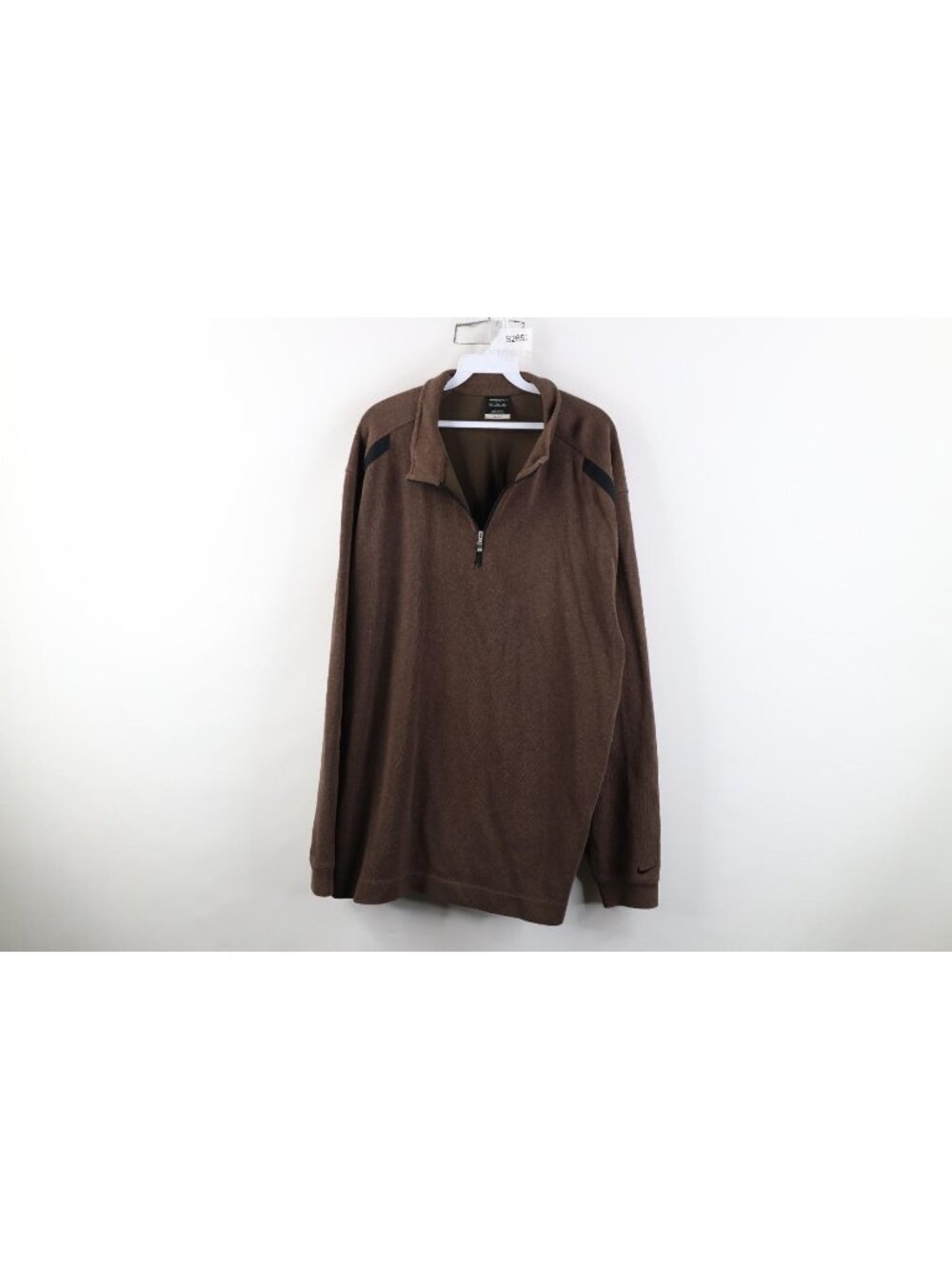 Nike Golf x Lexus Mens 2XL Travis Scott Mini Swoosh Knit 1/4 Zip Sweater Brown